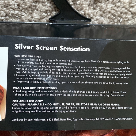 SILVER SCREEN SENSATION SEXY ❤️RED❤️ HAIR ADULT WIG 🌟EUC🌟 - Picture 7 of 11